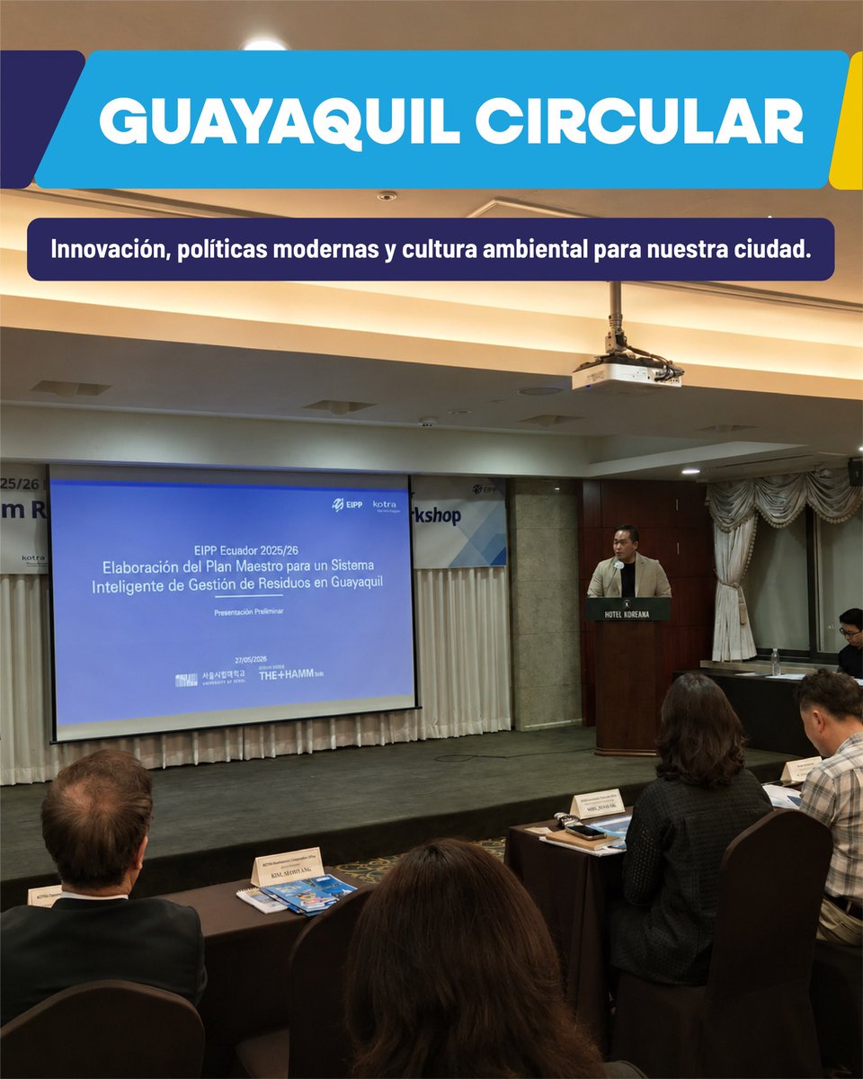 circular_ep's tweet photo. Durante estas jornadas conocimos iniciativas donde la tecnología en acción, la innovación y la planificación estratégica, impulsan ciudades inteligentes más eficientes, sostenibles y resilientes.

Seguimos avanzando hacia una #CiudadDeTodos más sostenible.

#AsiSeHaceGuayaquil https://t.co/AABCsnKOn7