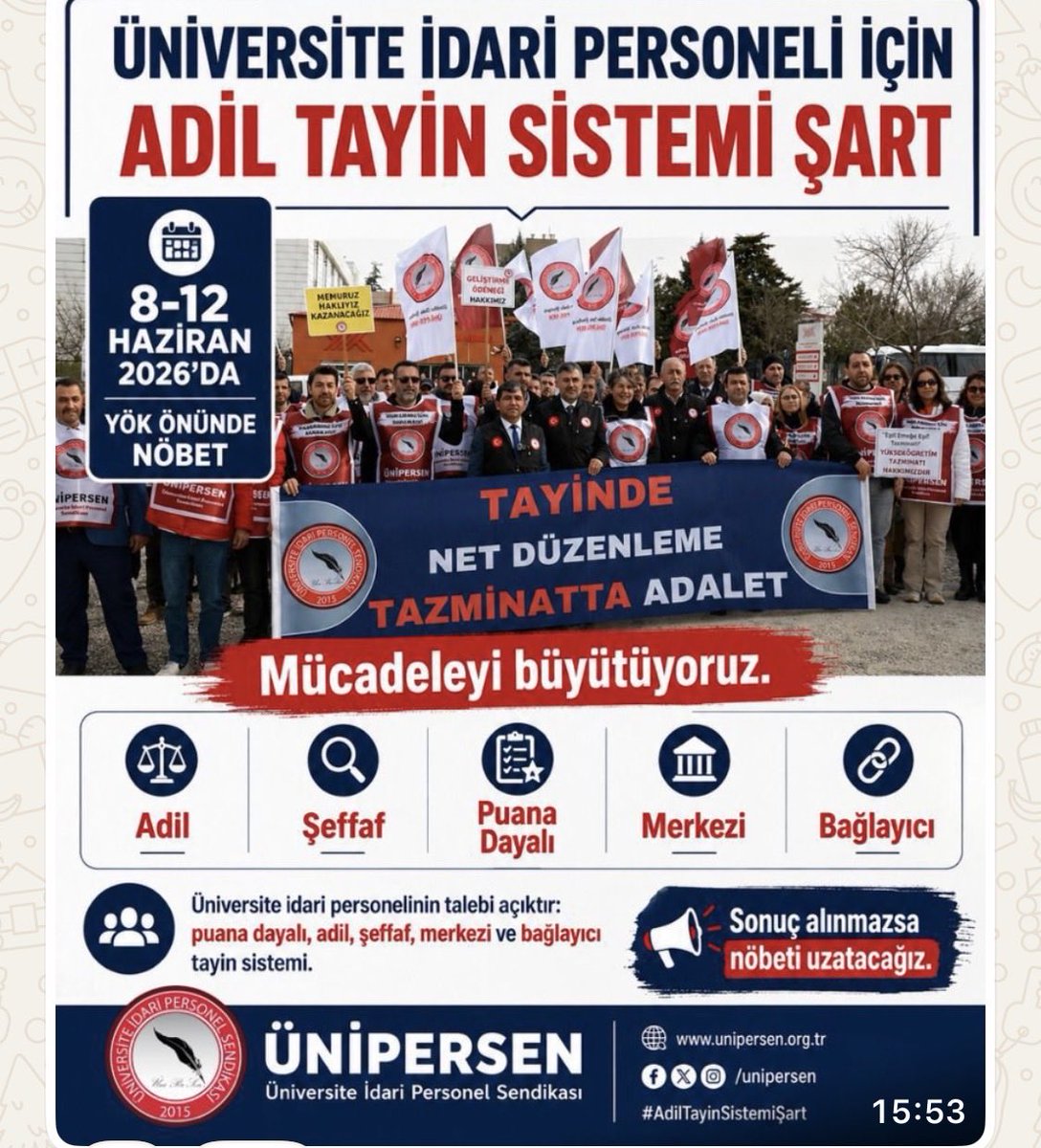 UnipersenBilgi's tweet photo. Sevgili üniversite idari personeli 
@ykalitekurulu kapsamında yapılan
Personel memnuniyet anketlerini mutlaka doldurun!
@YuksekogretimK gerçekler ile yüzleşmelidir
Daha en insani hakkımız olan 
Tayin hakkımız yok!
Bu mücadeleden asla geri dönüş yok
Herkes işini düzgün yapacak! https://t.co/ShKfKYckoE