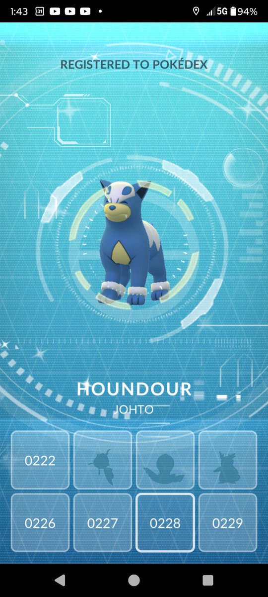 KRMedulla1983's tweet photo. I caught not one but TWO #shiny #Houndour in #PokemonGo today! A female &amp; a male! #DarkType #FireType #TeamMystic https://t.co/7yKUblKgvd