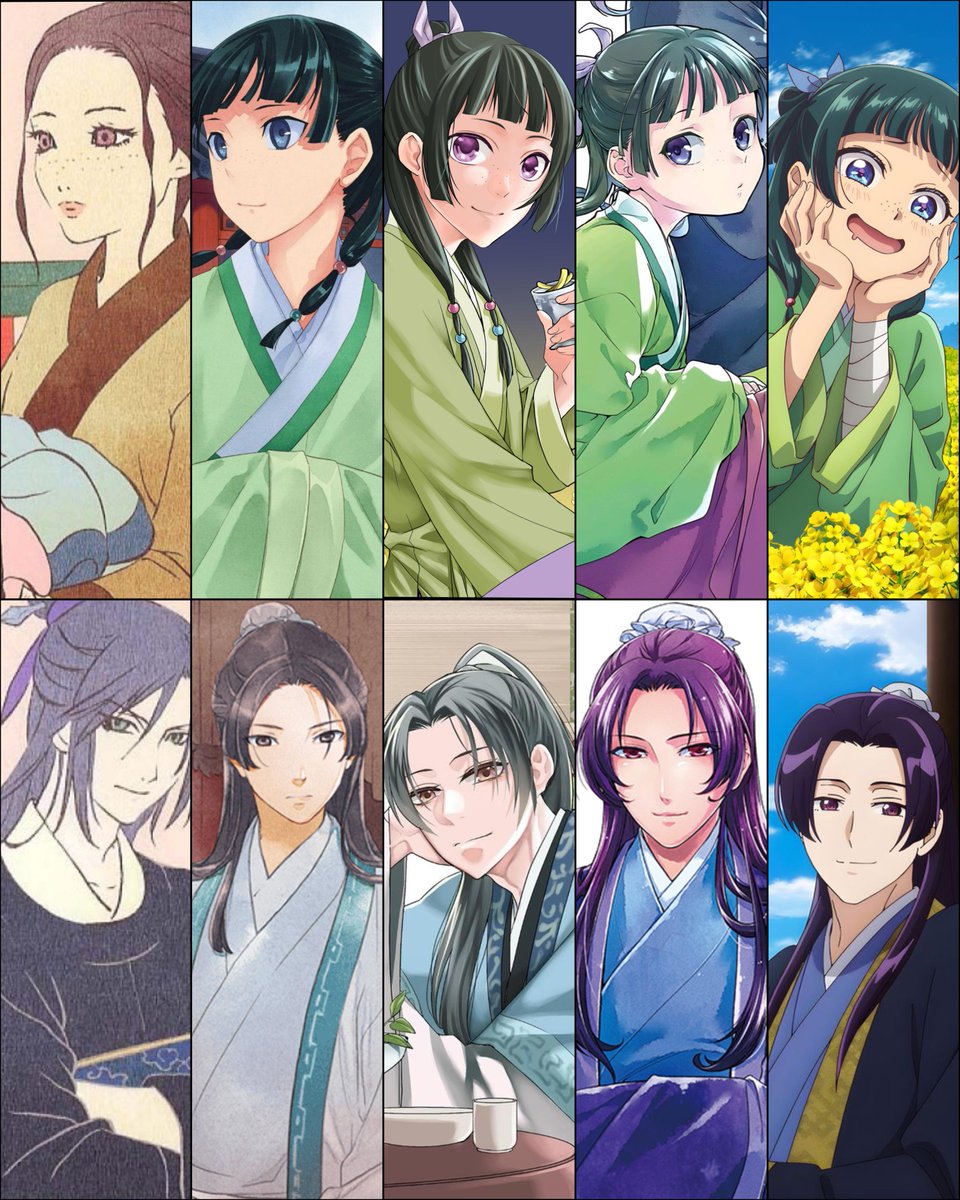 GifsAnime_'s tweet photo. Different Adaptations of The Apothecary Diaries. https://t.co/kLO1KuT4mW