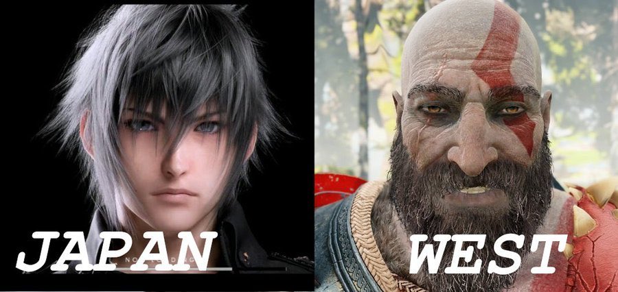 SrArcano2's tweet photo. @4th_month_ Lo siento pero es la verdad, y esa opinión es muy contraria a Pick me porque solo a los hombres les gusta Kratos. Kratos es completamente male gaze, los personajes diseñados por y para mujeres suelen verse como el de la izquierda. https://t.co/TttTu5S99D