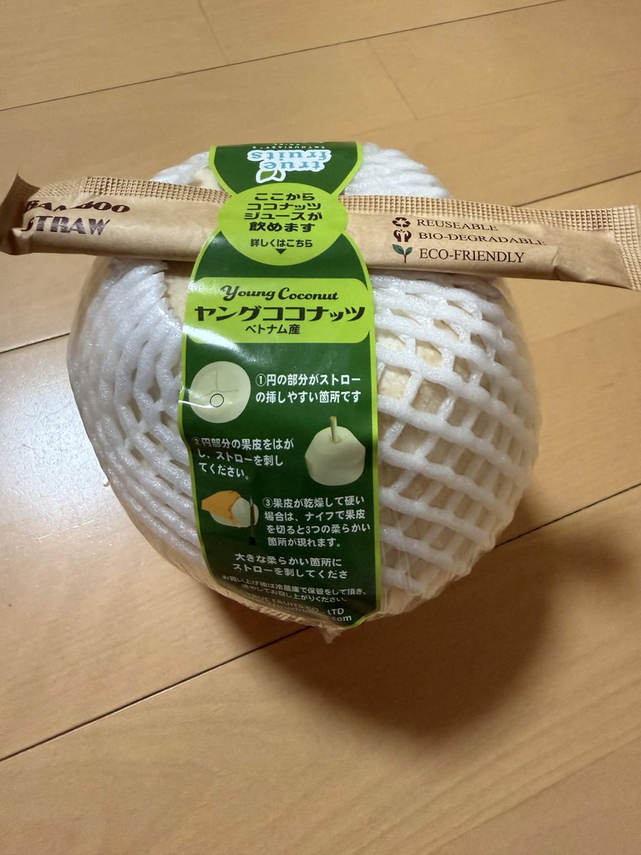 Letter_FT's tweet photo. ココナッツを買ったので無敵になりました https://t.co/l14aHN9uhA