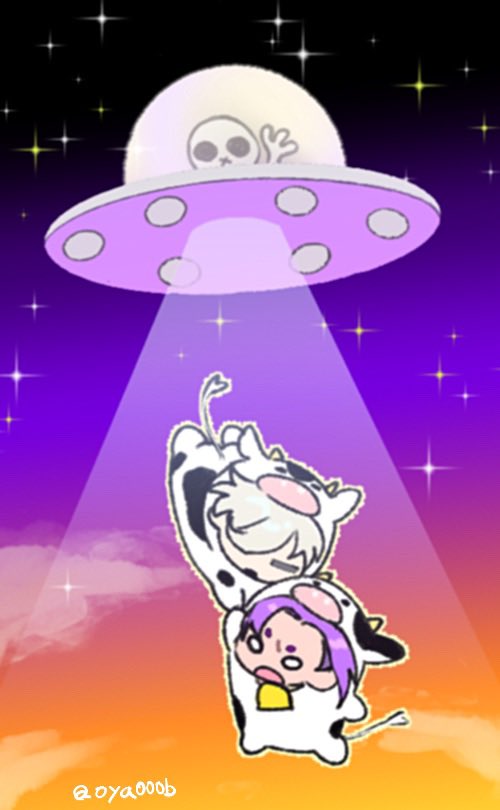 oya000b's tweet photo. 仙台コミケのノベルティになる予定です🛸🐄
ngro https://t.co/hawajkepQe