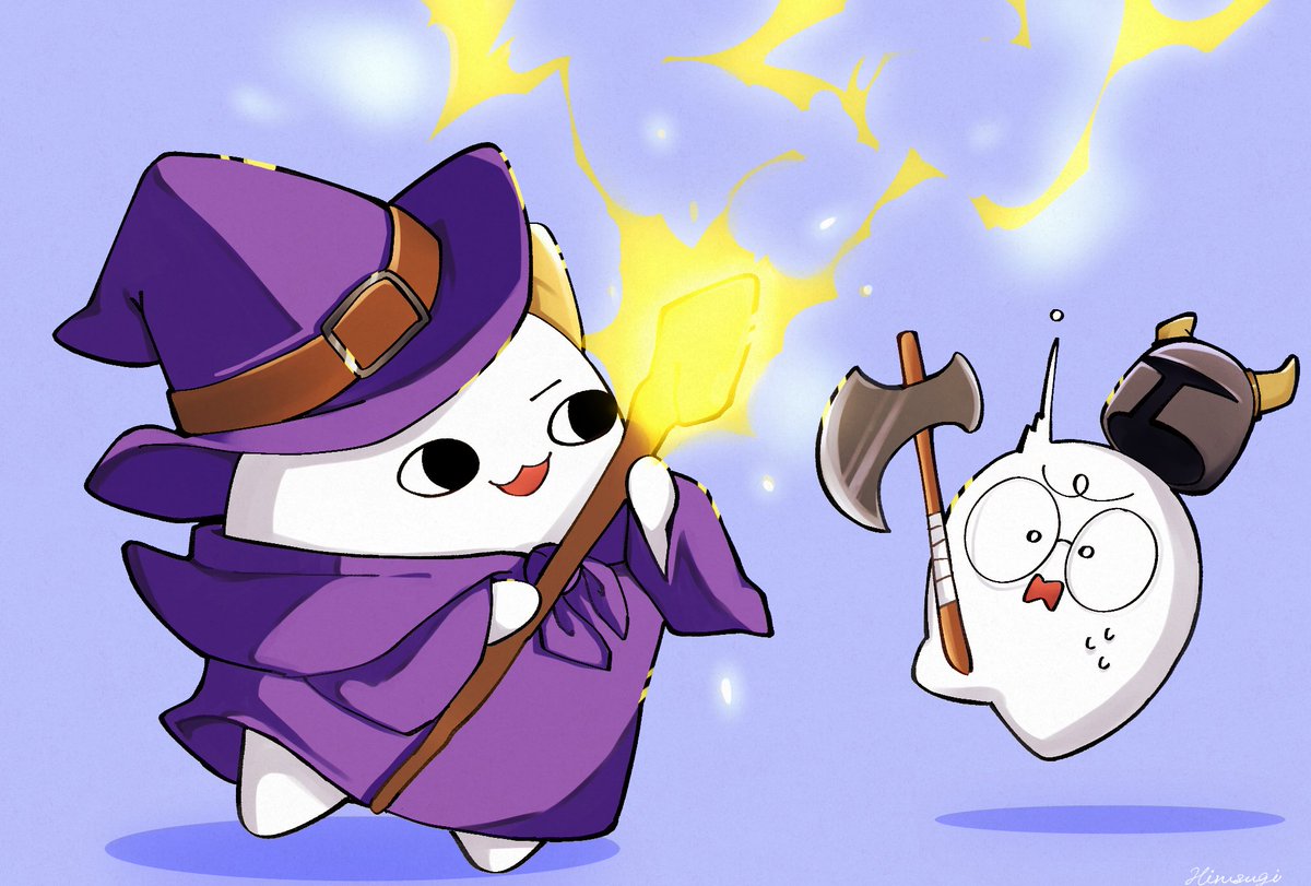 ゅႫ⭐️さん専用 ₐ𝒹ᵥₑₙₜᵤᵣₑ🗺❕ 小さい魔法使いと戦士かわいいね