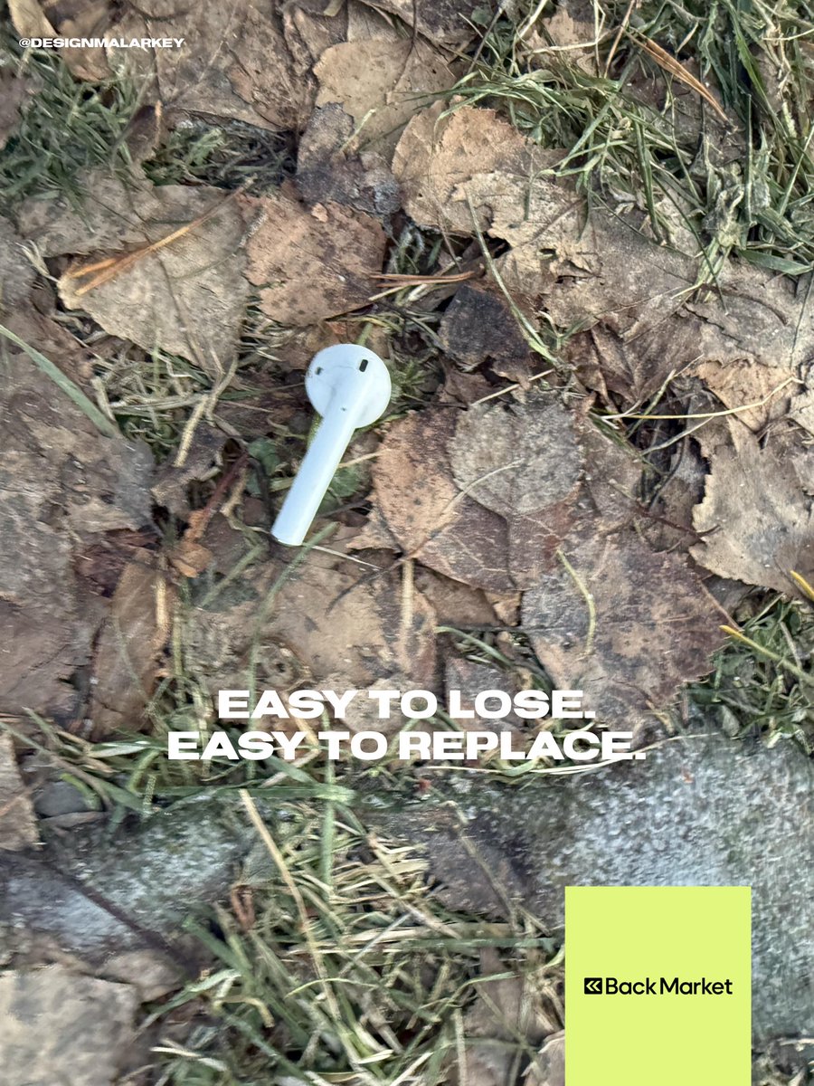 designmalarkey's tweet photo. One Minute Brief of the Day - 08/06/26
Create posters to advertise #HEADPHONES 🎧 concept for @backmarket @OneMinuteBriefs https://t.co/iBN9U9NhHl