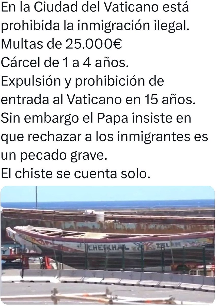Montse_NYC's tweet photo. El PAPA: Bravo España per acollir a TANTS desvalguts i immigrants, feu una gran tasca. Continueu així!

NO N’HI HA UN PAM DE NET…
Mentrestant, al Vaticà… 👇🏼

La merda per vosaltres, nosaltres, la casa neta! https://t.co/hmgSmDpxLW