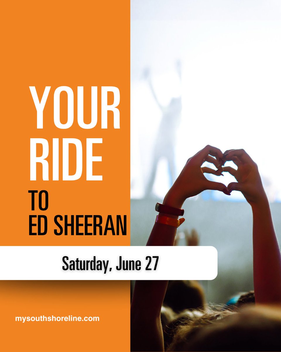 southshoreline's tweet photo. Heading to see Ed Sheeran on June 27? South Shore Line will have select trains stop at 18th Street, then make your way to the concert for a night of hits, singalongs, and unforgettable moments.

Plan your trip at https://t.co/JdsMeZsLPf
#EdSheeran #SoldierField #SouthShoreLine https://t.co/pSkS8VIqjA