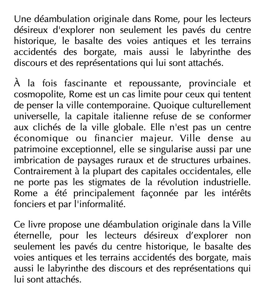 flr_louis's tweet photo. Marco Cremaschi - Rome, promenades sociologiques

À paraître en juin aux Presses de Sciences-Po https://t.co/c6ltzGk6fv