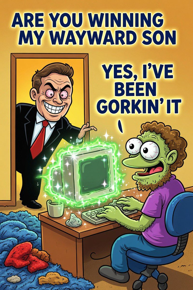 BadmonLano's tweet photo. gork in 4 https://t.co/pLSFpNNdEj