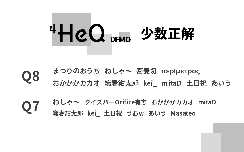Si_helium's tweet photo. 難しい問題を見事に正解した少数正解者も掲載しておきます。 https://t.co/QRMY6runPx