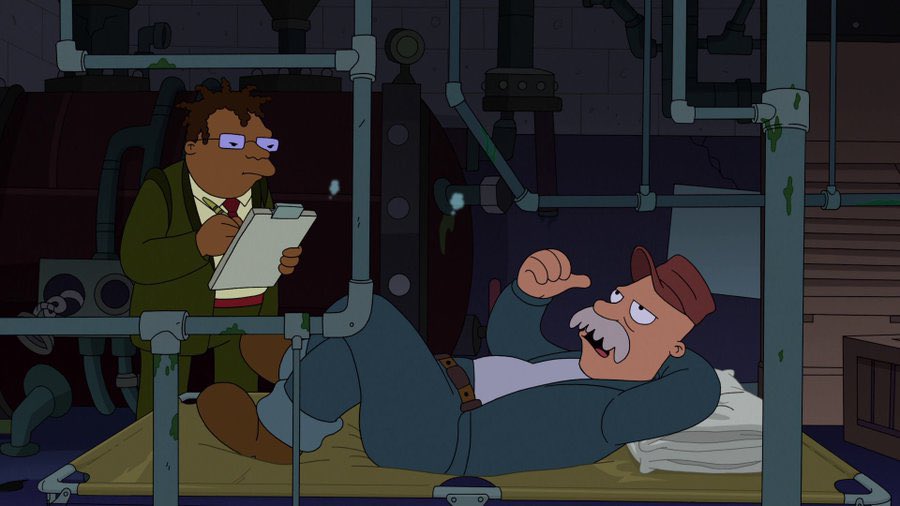 QuotesFuturama's tweet photo. My job? Toilets 'n' boilers, boilers 'n' toilets. Plus that one boiling toilet. Fire me if'n you dare.

#Futurama https://t.co/UDxGNQtMKX