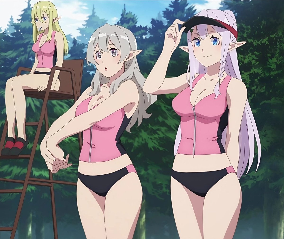 Rixi0303's tweet photo. 🌳 Episode 10 — More swimsuits 

Ria as lifeguard ahhhh 🩷🩷🩷

#のんびり農家 https://t.co/5EaIOTBsZ3
