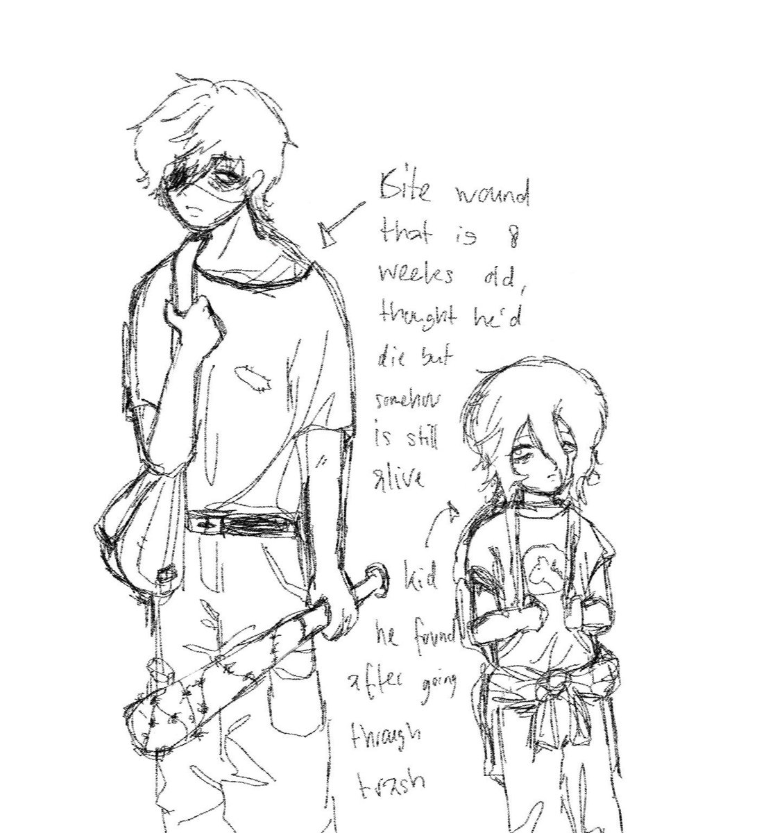 nuuppeppo's tweet photo. #csm zombie apocalypse au https://t.co/wThSpgSlIt