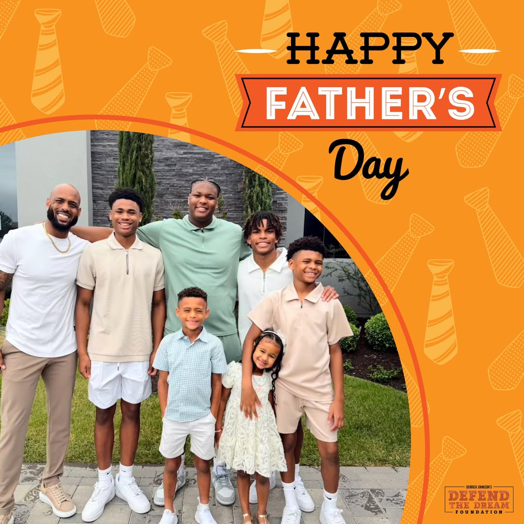 DJ_DefendDreams's tweet photo. 🧡 𝗛𝗮𝗽𝗽𝘆 𝗙𝗮𝘁𝗵𝗲𝗿'𝘀 𝗗𝗮𝘆! 🧡
Today, we celebrate fathers, father figures, mentors + role models who lead with love, strength + purpose.
For Derrick Johnson, some of life's most important lessons aren't taught on the football field—they're learned through fatherhood. https://t.co/UfPpwbvYbb