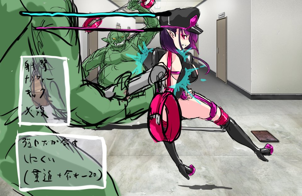 yuubarimaron's tweet photo. 拘束状態でも戦える感じにできたはず！ https://t.co/NG2VfPSY7i