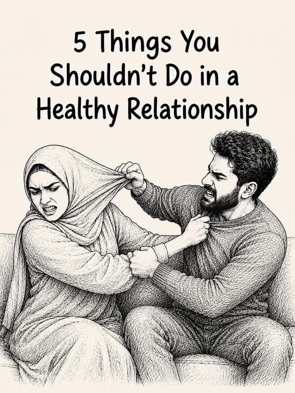 Miss_Halimatu's tweet photo. 5 things you shouldn't do in a healthy relationship.
Thread 🧵 https://t.co/KowusDo1mx