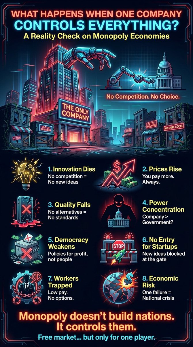 Factframe95's tweet photo. @newslaundry @PoojaPrasanna4 Crony capitalism.  🚨 

One day our beloved country will be destroyed for favouring one particular group of company. https://t.co/zv5BtQMCQf