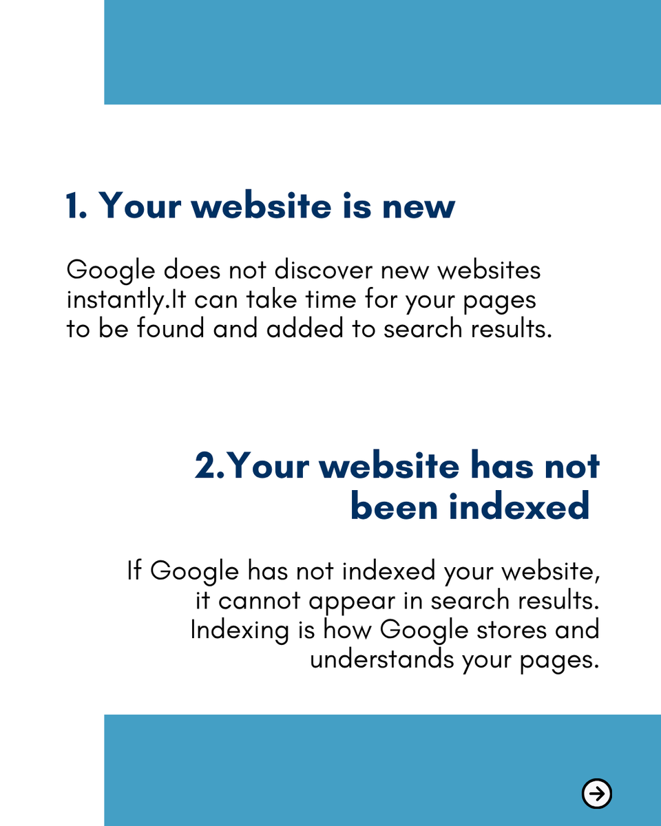 wegohost's tweet photo. Website not appearing on Google? It’s usually an SEO issue.

No indexing, weak content, technical problems, or competitive keywords can block visibility. A live site does not mean Google visibility. Focus on SEO, indexing, and content quality.
Comment “Yes” if you need help. https://t.co/UuytmGsfZP