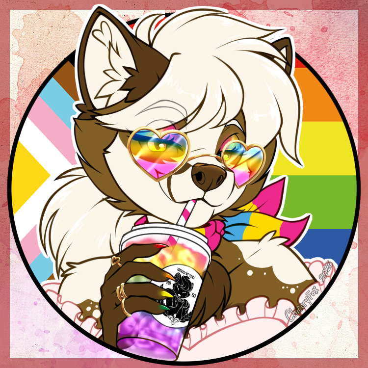 chicory_fox's tweet photo. First batch of PrideCons 🏳️‍🌈✨
Featuring-
your fav coffee fox ;3
@/Bigteethyeen 
@/CajunFoxNight 
❤️🧡💛💚💙🩵💜🤎🖤🩶🤍 https://t.co/rlbnaj9EfJ