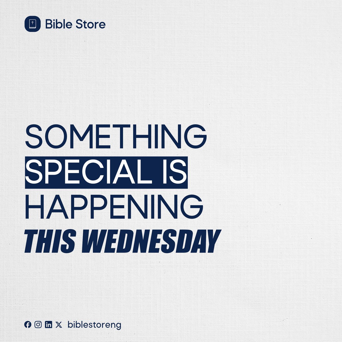 BibleStoreng's tweet photo. Something special is happening this Wednesday!!! 👀

A major milestone is just 48 hours away! 🥳 We are celebrating something huge this Wednesday, June 10, and we want you to be a part of it.We have a special thank you gift lined up for our amazing community. https://t.co/LXQ3nwYJFB