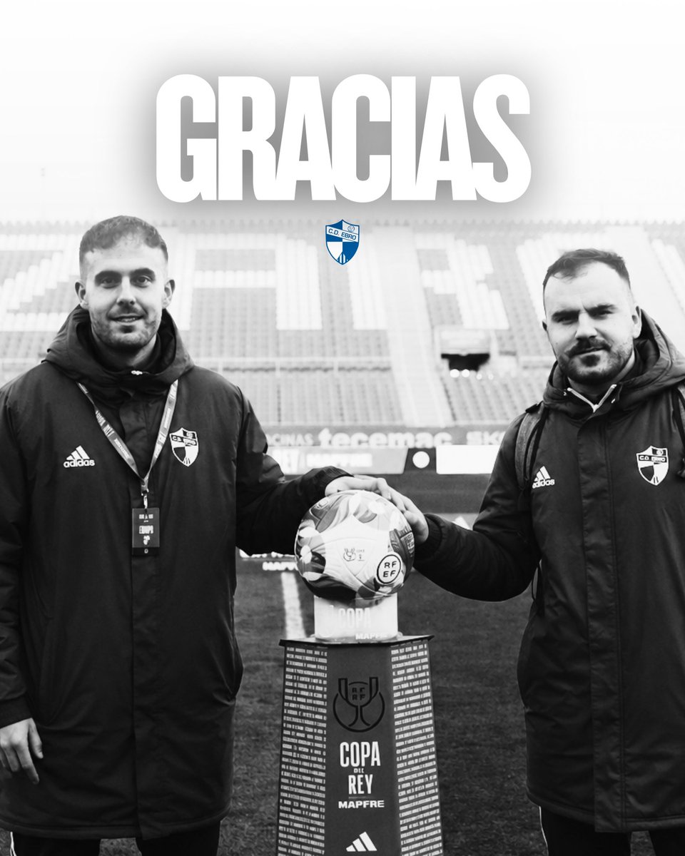 CD_Ebro's tweet photo. 𝐆𝐑𝐀𝐂𝐈𝐀𝐒, CD EBRO 💙🤍

Hay etapas que se quedan para siempre 📰 

Nos vamos con el corazón lleno de recuerdos, de momentos vividos y de personas que han hecho que este camino haya sido mucho más especial de lo que podíamos imaginar 🤩

⏬ https://t.co/6349dpaqZZ