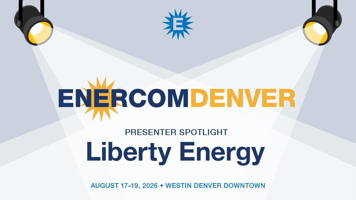 EnerComInc's tweet photo. Liberty Energy ($LBRT) will present at EnerCom Denver 2026!

@LibertyFrac is helping shape the future of energy through energy services and technology innovation. Don't miss this opportunity to hear from one of the industry’s most influential companies.

https://t.co/zVFvFkFaNR https://t.co/Gc8wfFquaY