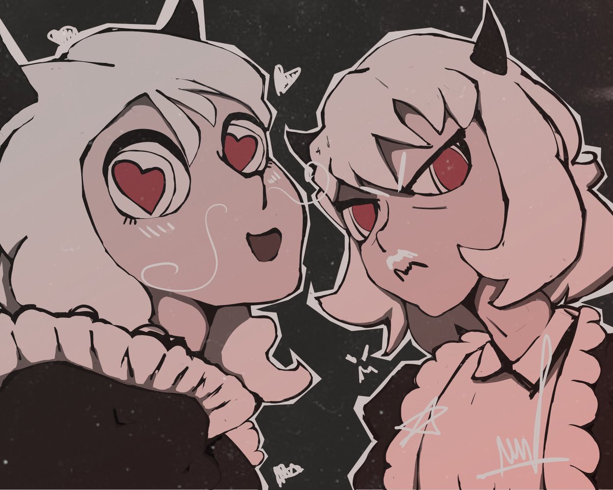 NeyrosetJr's tweet photo. #Helltaker #Malina #Modeus https://t.co/8QTdY6luyz