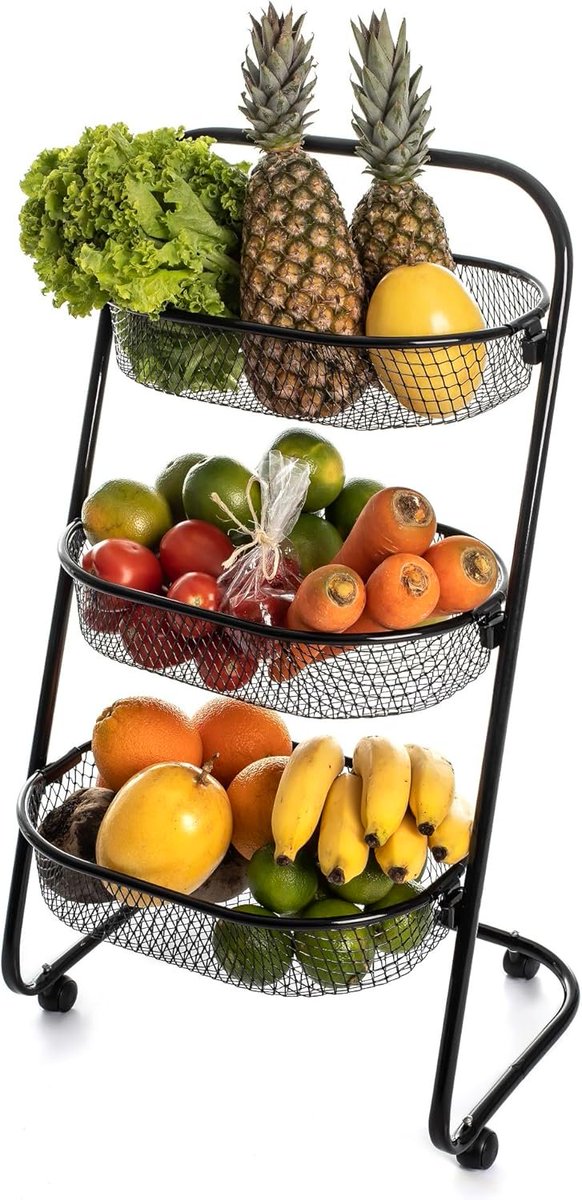 CompartilhadoE's tweet photo. Metaltec Fruteira De Chão Em Aço Resistente Com Rodinhas Multiuso Carrinho Organizador 3 Cestos para Cozinha Reforçado - Preto 

🔥  37% OFF (membros Amazon Prime)

❌ De: R$ 229,90 
✅ Por apenas: R$ 143,90 

💳 Em até 4x de R$ 35,99 sem juros 

🛒 https://t.co/vDok9jA4GW https://t.co/tnkb3uNZin