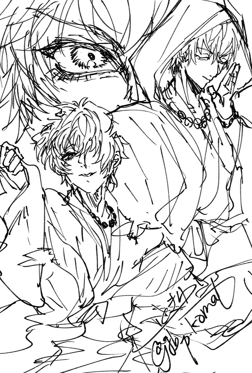 hino　手描きイラストリクエストページ ばっ⚔️らくがき 👹2️⃣3️⃣