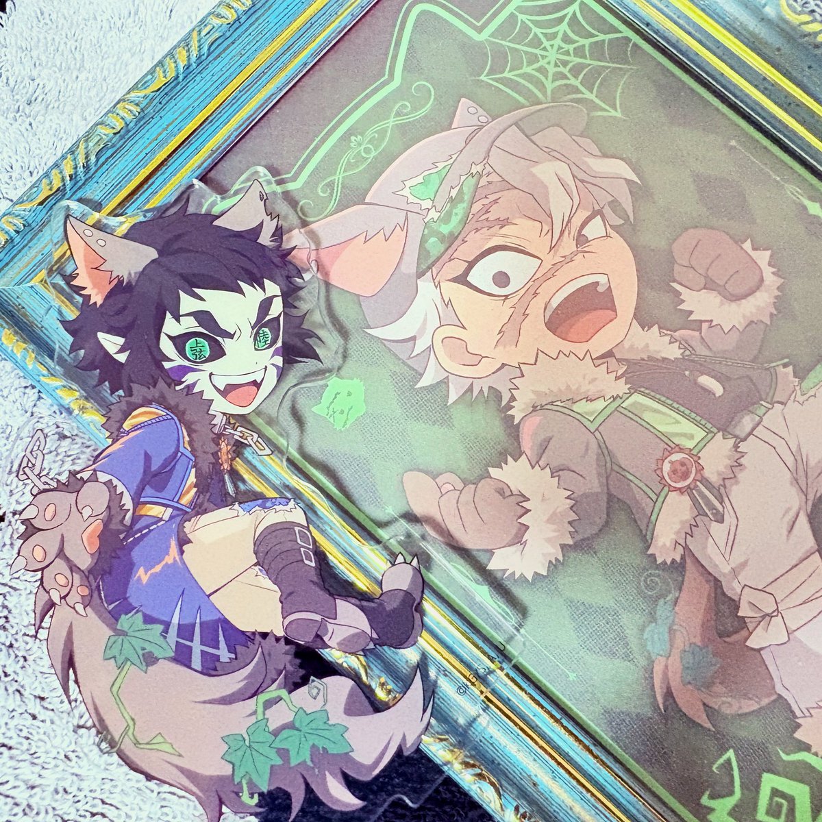 kmhm93's tweet photo. 獪岳お譲り頂き、我が家へようこそ🐺💙
本当にこのビジュよすぎるだろ😫💕
FF様に感謝です.°(ಗдಗ。)°.
実弥もはやくお迎えしたいけどほんまにあなたどこにおるん？w https://t.co/In8j6iyoLP