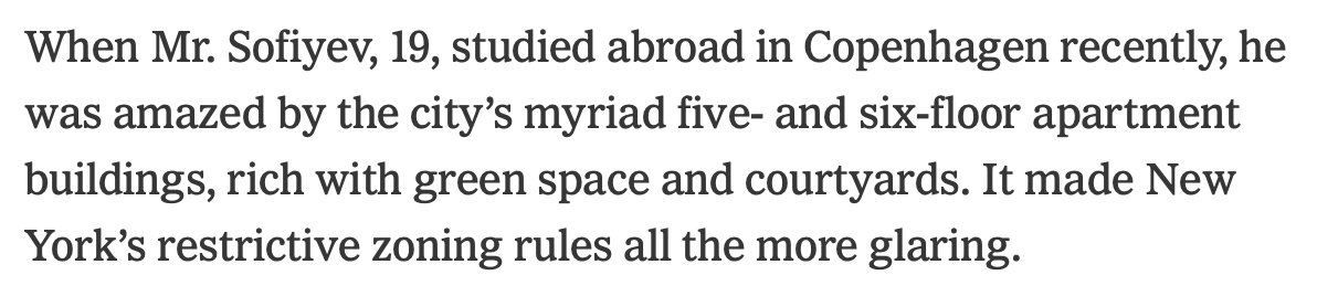 abundance_ny's tweet photo. Housing is one of the great crises of our time, and young people know it. 

New York’s restrictive zoning rules and high construction costs have made housing scarce and exorbitantly expensive. 

From @nytimes  https://t.co/puaOD8P6Jh https://t.co/to2hqwAhO1