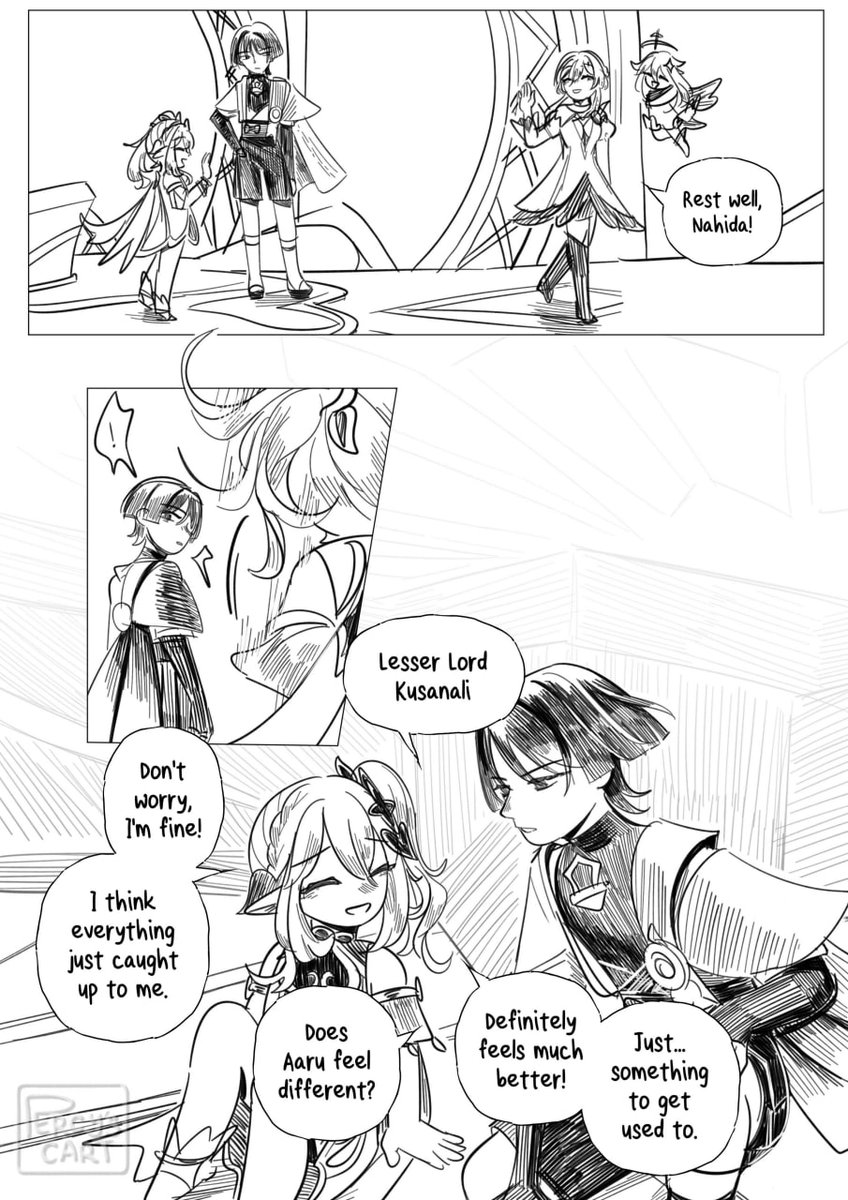 percyscart's tweet photo. forgiveness (1/3)
[takes place immediately after dottore's fight, 6.6 spoilers]
#nahida + #wanderer https://t.co/VZR1GOa0td