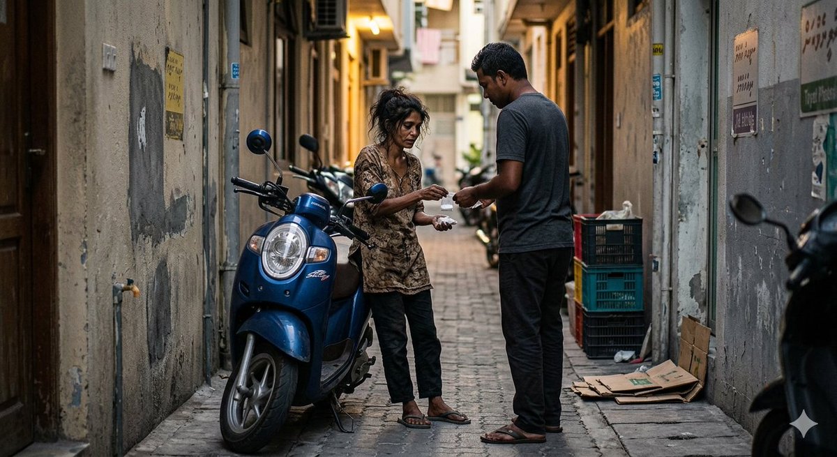 NaajihDidi's tweet photo. މަސްތުވާތަކެތީގެ ވިޔަފާރިކުރާ މީހުންނަށް އިންޑަސްޓްރިއަލް ޒޯނުގެ މަގުތައް ހަމަޖައްސަންވީ ނޫންތޯ؟ އޭރުން ގައިމު އަޅުގަނޑުމެން ރައްޔިތުންނަށް އެމީހުންގެ ތުރާ ޖެހޭލެއް ކުޑަވާނެ! ފުލުހުން ތި ބަލާ ބެލުމެއް ބަލަން ވެސް ފަސޭހަވާނެ! މިރޭ ވެސް މާލޭގެ އާއްމުން ދިރިއުޅޭ ގޯޅިއެއްގައި ކަމާގުޅުން ނެތް މީހެއްގެ ސައިކަލު މަޑިމަތީގައި ކުދިކުދި ޕެކެޓްތަކެއް ވިއްކުމުގެ މުއާމަލާތްކުރަމުން ދަނިކޮށް އެ ސައިކަލުގެ މަޑިދޭތެރެއަށް އޭގެ ޕެކެޓެއް ވެއްޓި މަޑި ހަލާކުކޮށްލަން އެއްޗެއް މަތަނިކޮށް މީހަކު ހަޅޭއްލަވައިގަތީމާ ހިނގައްޖެ! މިއީ މިބައިމީހުން ހާލިހަދައިގެން އުޅޭ ގޯޅިގޯޅީގައި ވަރަށް އާއްމުކޮށް ކުރާ ކަމެއް. ފުލުހުން މާދަމާ ކަމާ ގުޅުން ނެތް މީހެއްގެ ސައިކަލު ޗެކުކުރާއިރު އެޒާތުގެ އެއްޗެއް ފެނިއްޖެއްޔާ ކުށްވެރިވާނީ އެފަކީރު!

ނޯޓު: ފޮޓޮއަކީ ޖެމިނައި އިން އުފައްދާފައިވާ ޚިޔާލީ ފޮޓޮއެއް
@PoliceMv @PoliceMvCP