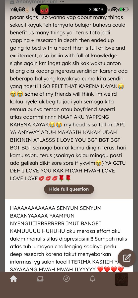 isonooe's tweet photo. Yuyur✌🏻 km bikin atlas aku jadi berasa punya pacar sighs i so wanna yap about many things sekecil kayak "eh ternyata belaja… — HAAAAAAAAAAAA SENYUM SENYUM BACANYAAAAA YAAMPUN NYENGIIIIRRRRRRRR IMUT BANGET KAMUUUUU HUHUHU aku merasa effort aku dalam me… https://t.co/KGAdrVlqwm https://t.co/sJoUFrUS5K