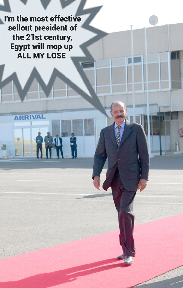 ConnectiveStrat's tweet photo. President Isaias Afewerki is in Cairo, right after losing a significant amount of weaponry during a smuggling attempt to Ethiopia.
😆🤦🏾🤦🏾

No better sellout in the Horn's history, Isaias big L. Afewerki. https://t.co/5ei4BWiXF0