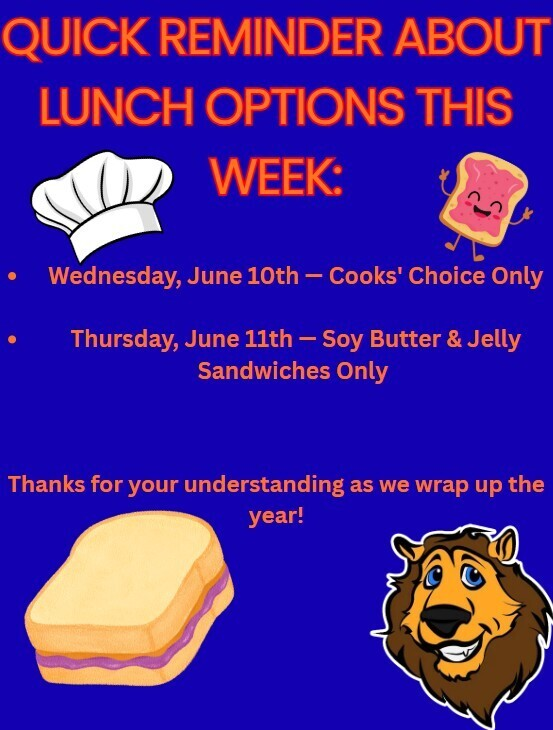CO_Elementary's tweet photo. Don't forget to check out our lunch menu! https://t.co/WiXh8kA3tp