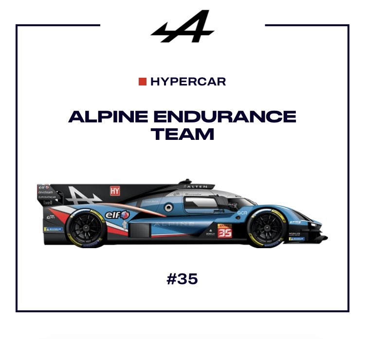 1521ti's tweet photo. ハイパーカー達の真横からの画像をWEC公式サイトから

トヨタ
-フロントフェンダー前の大きな出っ張り
-シャークフィンがウィングに届いていない

BMW
-ノーズが丸い
-シャークフィン前半に切れ込み

ジェネシス
-シャークフィン後半に切れ込み

アルピーヌ
-直線的なリア https://t.co/r4drqbxFpC
