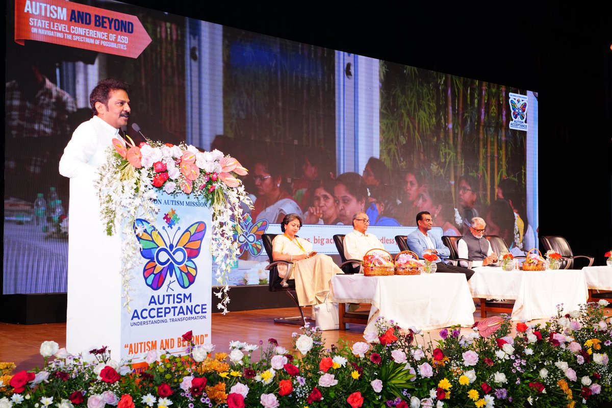 LionKiron's tweet photo. Deeply moving day at the "Autism and Beyond" State Level Conference of ASD!

The Brahmakumaris Global Peace Auditorium in Gachibowli was filled with immense hope, learning, and solidarity as we brought together over 2,000+ parents, institutions, and medical experts to navigate the spectrum of possibilities.

A heartfelt thank you to our esteemed guests Sri M. Murali Mohan Garu (Indian actor, producer, politician, and philanthropist), Sri Raja Ravindra Garu (Indian actor and producer), and Dr. K. Shilpi Reddy Garu (Clinical Director – Obstetrics & Gynaecology, Fertility Specialist, High-Risk Pregnancy Care, Minimal Invasive Surgeon & Robotic Surgeon) who graced the occasion, shared their wisdom, and lent their powerful voices to the cause of Autism.

We also extend our warm gratitude to our wonderful Masters of Ceremony, Ms. Swapna and Mr. Simha, for beautifully anchoring the event.

Thank you for your invaluable support! From critical discussions on early diagnosis and educational strategies to family empowerment, this is just the beginning of a larger movement. Swipe through to see some of the beautiful captures from the day!

#AutismAcceptance #InclusionMatters #AutismAndBeyond #DrKironAutismMission #SuchirindiaFoundation #LionDrKiron