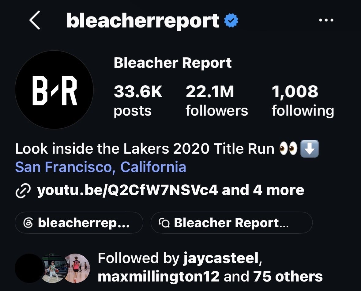 defi_tm's tweet photo. so we just heard that Bleacher Report is going to post the vid soon... 22M followers on IG 👀 https://t.co/zQzO1kgVmU