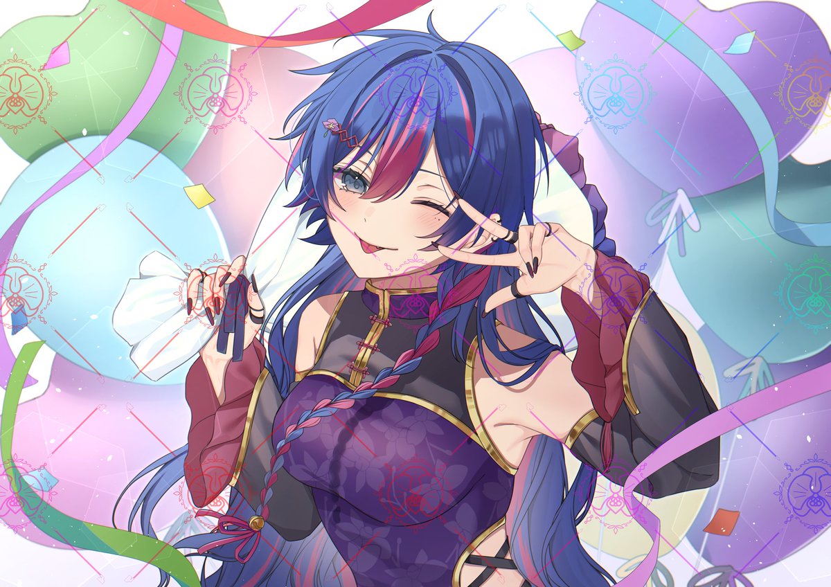 Reバース 箔押し 負けず嫌い 蘭 蘭麗ちゃん3周年おめでと〜🎉🎉🎉