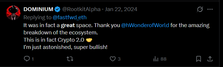 GuillermoDiazGr's tweet photo. These 4 posts are from the same person:

DOMINIUM (@RootkitAlpha)

The same guy who went from:

"Crypto 2.0 🤝"

to

"Report them to the FBI 😭"

faster than a meme coin candle.

According to DOMINIUM:

🤡 When he buys = Genius.

🤡 When he holds = Visionary.

🤡 When he loses = Criminal conspiracy.

🤡 When others buy = Cult.

🤡 When others hold = Delusional.

🤡 When he promotes = Research.

🤡 When you promote = Shilling.

Truly a remarkable investment strategy. 😂🍿

The blockchain may be immutable...

But apparently his opinions are not. 🫡🚮🔥