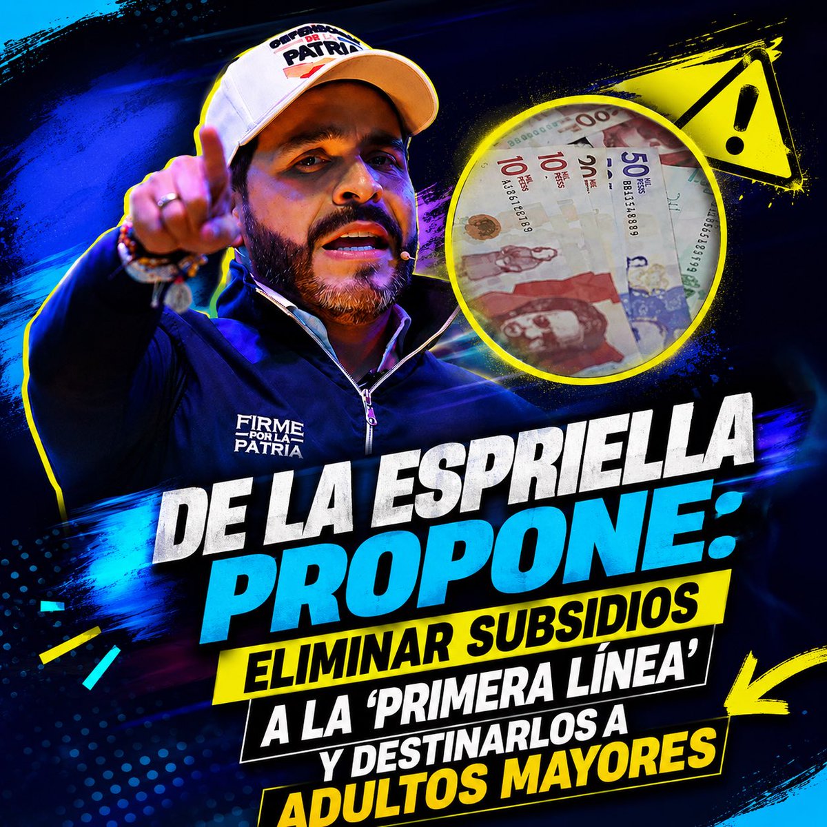 emiliasantos_26's tweet photo. Atención 🚨

🇨🇴 Abelardo PROPONE eliminar los subsidios que le está entregando PETRO a los terroristas de la primera línea, para entregarlos a los adultos mayores 👵🏼👴🏻

Que opina de esta propuesta ❓ https://t.co/hc7sQnOOgh