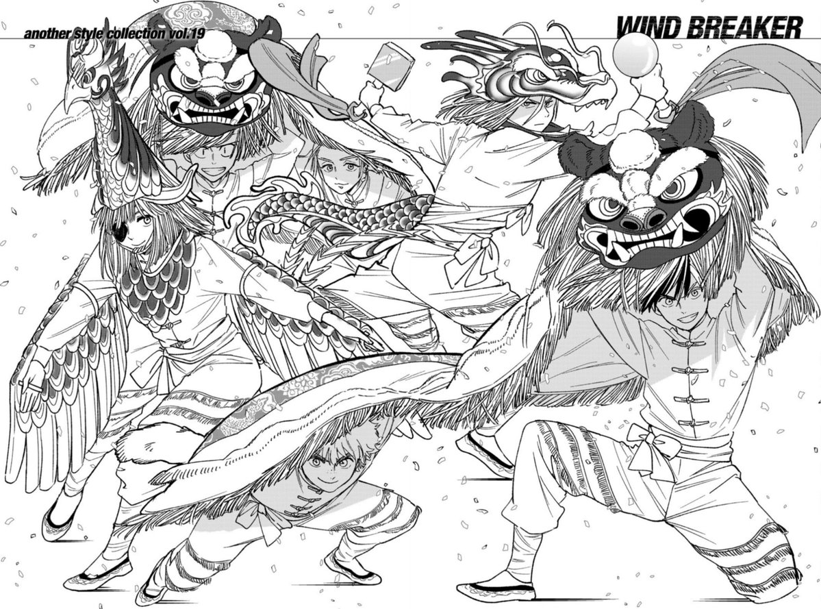 midnightsukki's tweet photo. #WINDBREAKER vol. 26 another style illustration https://t.co/4CbrwxwnnQ