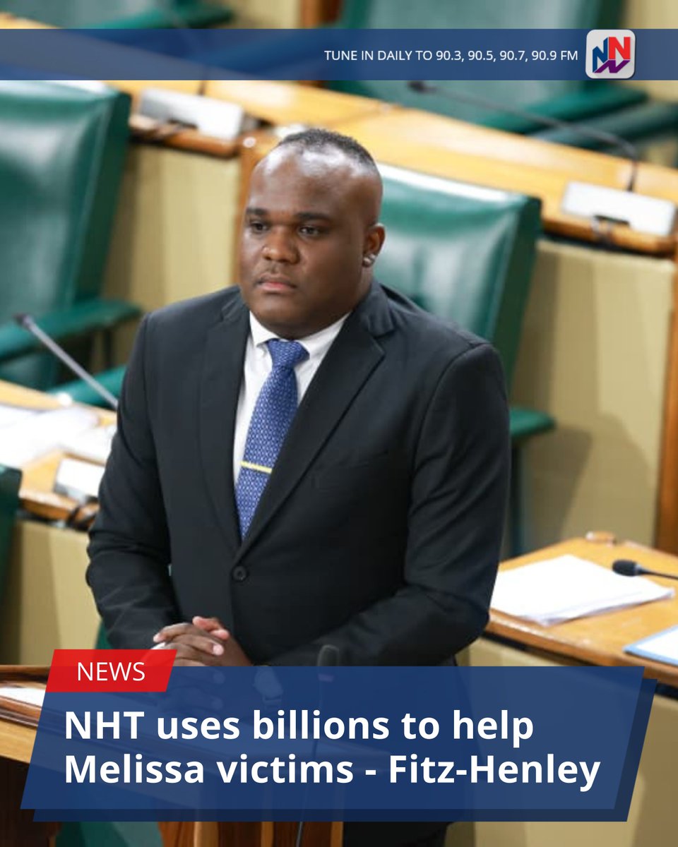 NationwideRadio's tweet photo. State Minister in the Office of the Prime Minister, Senator Abka Fitz-Henley, says the National Housing Trust, NHT, has been spending billions of dollars to assist thousands of Jamaicans whose homes were impacted by Hurricane Melissa.

READ MORE HERE: https://t.co/Zoh8EE7bWM https://t.co/4MLxFSoR4H