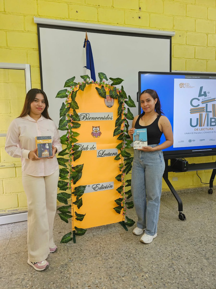 editorialUNAH's tweet photo. Inauguración de la cuarta edición del Club de Lectura UNAH El Paraíso | CRAED El Paraíso.
.
.
.
#EditorialUNAH #LaNuevaHistoriaSigue #AñoAcadémico2026 #UNAHCampusElParaíso https://t.co/IGifA1OT2W