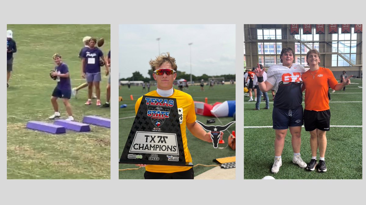 KHSParentFball's tweet photo. Keller Football was on the road this week.

🏈 @kaidenmccauley | TCU, Oklahoma State

🏈 @MattMcCroskey3 | TCU, 18U 7-on-7 Champion (Round Rock), Tournament MVP

🏈 @MarshallKirk55 | TCU, Oklahoma State

🏈 @BlakeDyniewski | TCU, Northwestern

🏈 @Zack_Swanson12 | TCU

🏈 @RomanBaliem29 | TCU, Oklahoma

🏈 @CohenRoper | TCU

Special thanks to Keller alumni @AndrewLee_CFB and @AidenAsh_ for spending time with our players at Oklahoma State and continuing to invest in the next generation of Keller Football.

We’re sorry if we missed anyone. If you’re at a camp, showcase, or tournament this summer, tag us or send us a DM, and we’ll help share your success.

#KellerFootball #IndianNation #RecruitKeller #TXHSFB