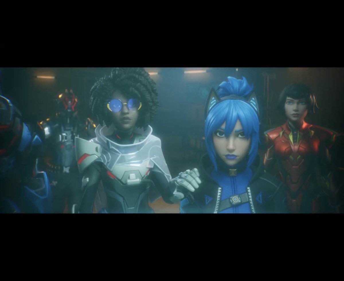 SIOFN4's tweet photo. Slone, Hope, and The Order in a new Fortnite Cinematic looking at Jones in his tank, hoping for a smooth recovery. It so beautiful to see these characters care for him so much, especially seeing Slone comfort Hope, that’s brining a tear to my eye.

Oh but Geno Though, you little…💀
