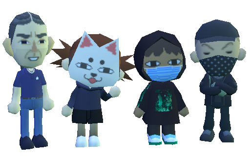 sukinapan's tweet photo. new NPCs i made for Mircea :D
urban exploration group consisting of 3 young people and a 50 year old man https://t.co/Rxw5i1YRcE