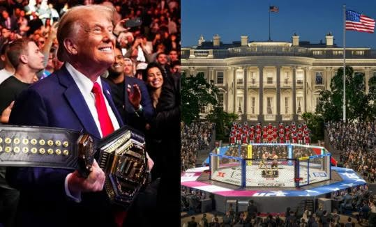 OccupyDemocrats's tweet photo. BREAKING: New lawsuit seeks to STOP Trump's White House UFC spectacle accusing him of turning public property into a private money-making machine for his buddies!

An 11th-hour lawsuit filed in federal court seeks to stop Donald Trump's planned UFC event on White House grounds, arguing that the president is using one of America's most historic public spaces to benefit political allies and wealthy donors.

Veteran journalist Scott MacFarlane reports that the lawsuit was filed by two community organizers, including a military veteran, who argue the event is not only unlawful but "deeply corrupt."

At the center of the complaint is UFC president Dana White, one of Trump's closest political allies and most loyal supporters. The suit alleges that White is being granted something no private businessman has ever received before: access to the White House and Lincoln Memorial grounds to stage a private, for-profit sporting event.

The complaint also points to reports that VIP packages connected to the event are selling for between $1 million and $1.5 million per person.
Wait a minute. A million per head? To get access to the White House?

Yup. According to the lawsuit, some of the most exclusive access to this taxpayer-owned event is reportedly being reserved for ultra-wealthy guests capable of spending seven figures for the experience.

The lawsuit questions who else stands to benefit financially. It names Paramount Skydance and media executive David Ellison, arguing that corporate interests with business before the federal government could profit from an event being staged on public property.

The suit also notes that the event is scheduled to coincide with Trump's 80th birthday, which raises questions about whether this is truly a celebration of America, as Trump has claimed, or a taxpayer-supported birthday spectacle built around the president himself.

The plaintiffs also point to Trump's public comments suggesting that some of the infrastructure being erected for the event could remain in place beyond the fight itself. They argue that major changes to historic federal property should not happen at the whim of one president without congressional approval and public oversight.

The suit asks, can a president hand over iconic public spaces to political allies, wealthy patrons and corporate partners for a private commercial event while ordinary Americans watch from the sidelines?

For years, Republicans claimed they were outraged by even the appearance of conflicts of interest in government.

Now Americans are being asked to accept million-dollar VIP packages, a presidential birthday event, with a close political ally running the show and the White House grounds being used for a for-profit sporting spectacle.
The lawsuit will have to move quickly if it hopes to stop the event. But regardless of what the court decides, it raises a question every American should be asking:

When did the White House become a premium event space for Trump's friends and donors? The White House belongs to the American people. Shouldn’t the “people’s house” serve the public, not presidential business partners?

Trump wants to turn it into a resort. He must not be allowed to.