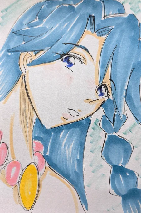 #ゴープリ10周年なので海藤みなみさん3733枚描いてお祝い (1949.1850.1851.1852) 夜らくがき。